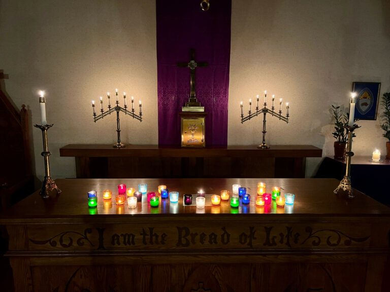 Candles on the altar